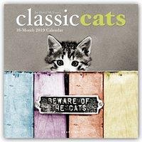 Classic Cats - Klassische Katzen 2019 - 16-Monatskalender