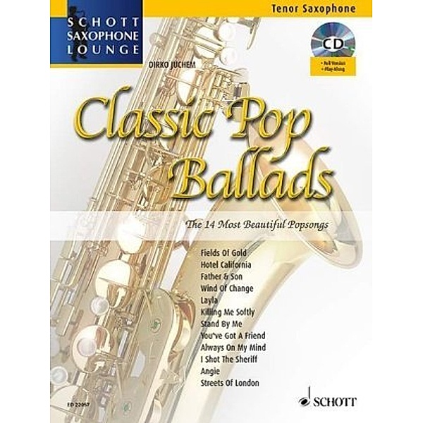 Classic Pop Ballads, Tenor-Saxophon, m. Audio-CD