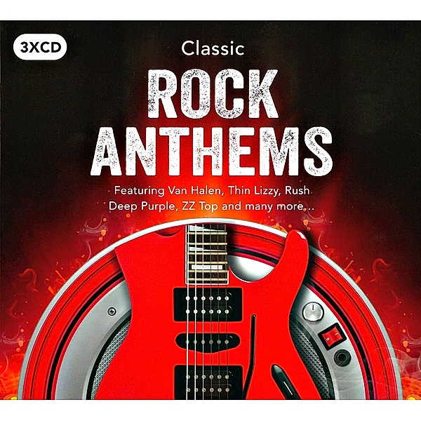 Classic Rock Anthems, 3 CDs, Thin Lizzy, ZZ Top, Deep Purple