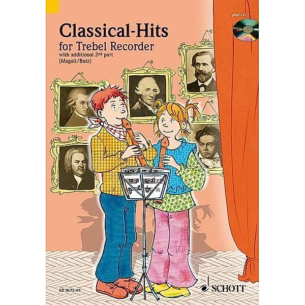 Classical-Hits, 1-2 Alt-Blockflöten, m. Audio-CD