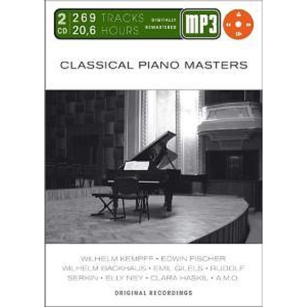 Classical Piano Masters-Mp3 (Various), Kempff, Fischer, Backhaus, Gilels