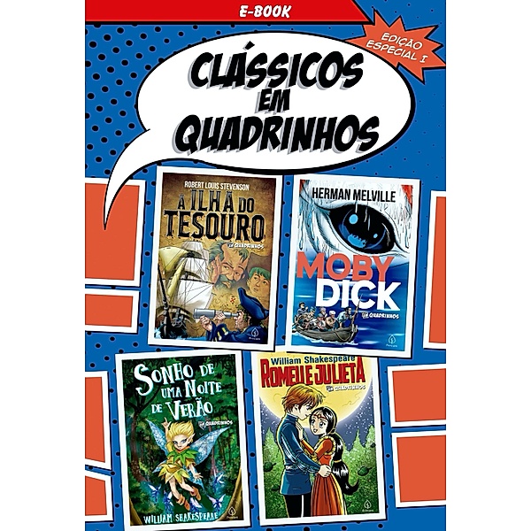 Clássicos em Quadrinhos I / Clássicos em quadrinhos, Herman Melville, William Shakespeare, Robert Louis Stevenson
