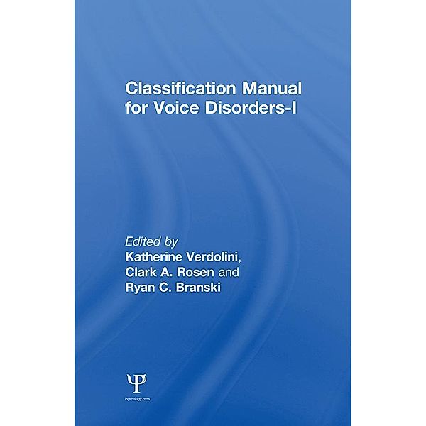 Classification Manual for Voice Disorders-I