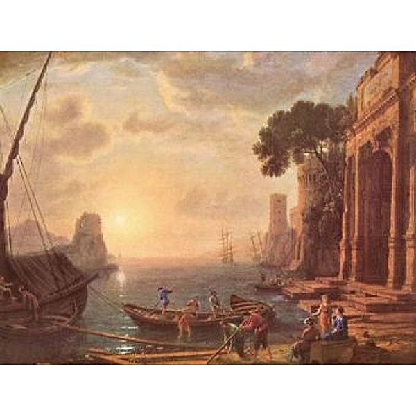 Claude Lorrain - Hafen beim Sonnenuntergang - 100 Teile (Puzzle)