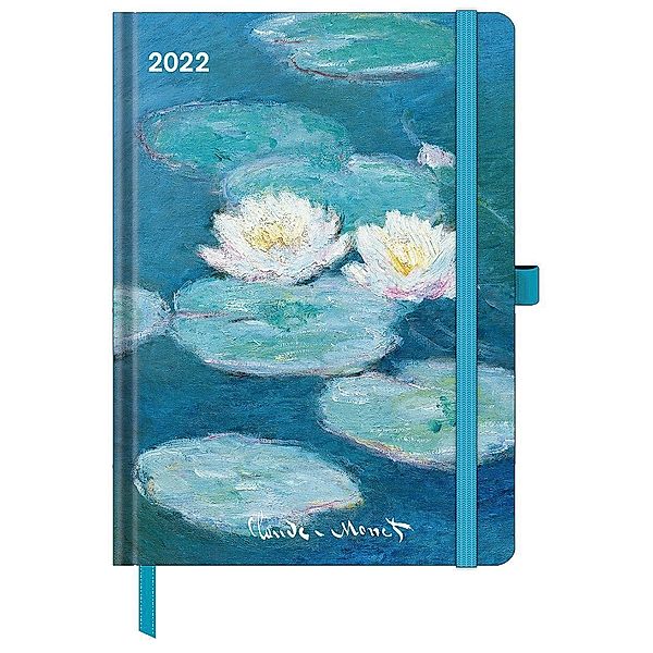 Claude Monet 2022 - Buchkalender - Taschenkalender - Kunstkalender - 16x22