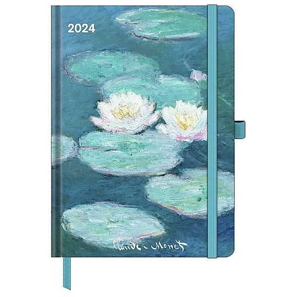 Claude Monet 2024 - Buchkalender - Taschenkalender - Kunstkalender - 16x22