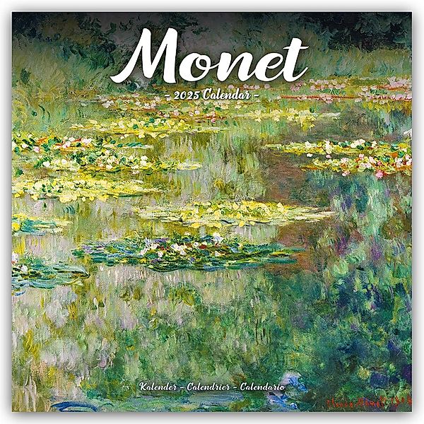 Claude Monet 2025 - 16-Monatskalender, Avonside Publishing Ltd