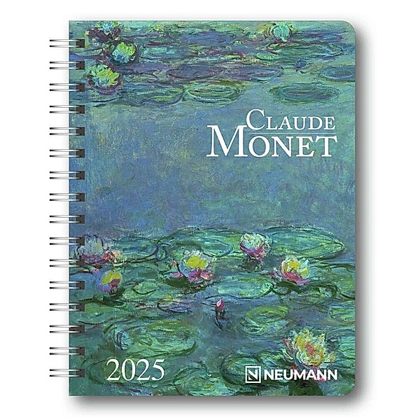 Claude Monet 2025 - Diary - Buchkalender - Taschenkalender - Kunstkalender - 16,5x21,6