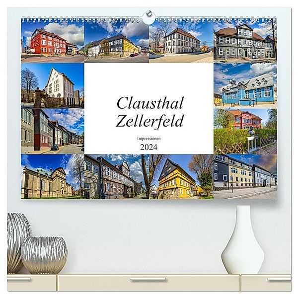 Clausthal Zellerfeld Impressionen (hochwertiger Premium Wandkalender 2024 DIN A2 quer), Kunstdruck in Hochglanz, Dirk Meutzner