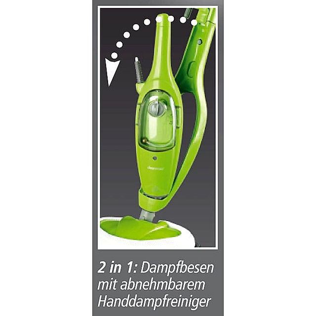 Clean Maxx Multi-Dampfreiniger mit Dreiecksfuß, limegreen | Weltbild.de