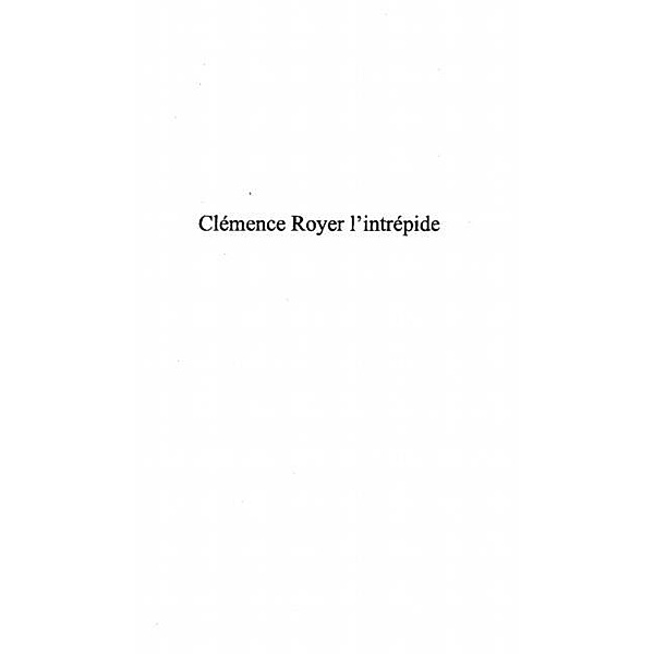 Clemence Royer l'intrepide / Hors-collection, Demars Aline