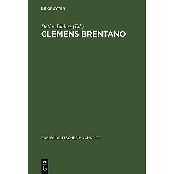 Clemens Brentano / Freies Deutsches Hochstift Bd.24