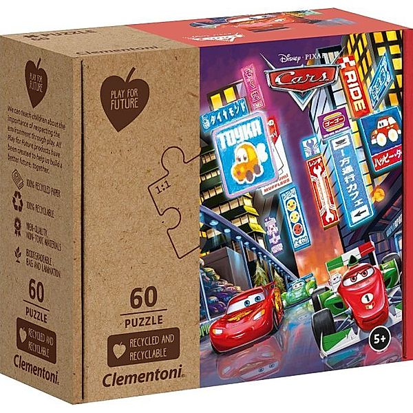 Clementoni Clementoni Puzzle Play for Future - Cars 60 Teile