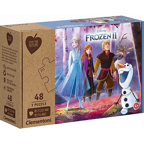 Clementoni Clementoni Puzzle Play for Future - Frozen II 3 x 48 Teile