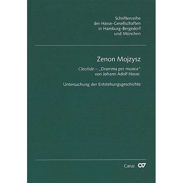 Cleofide - Dramma per musica von Johann Adolf Hasse, Zenon Mojzysz