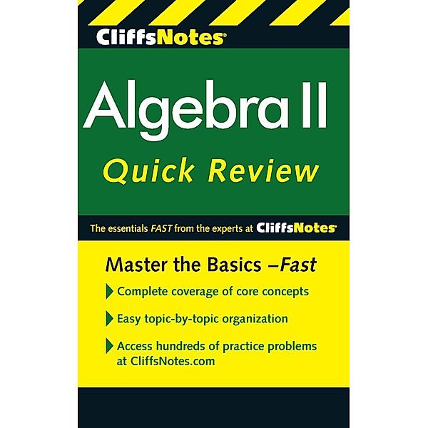 CliffsNotes Algebra II Quick Review, 2nd Edition / Cliffs Notes, David A Herzog