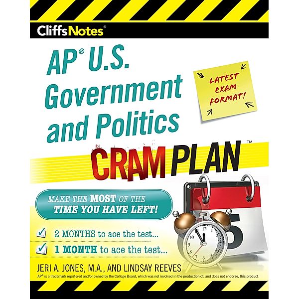 CliffsNotes AP U.S. Government and Politics Cram Plan, Jeri A. Jones