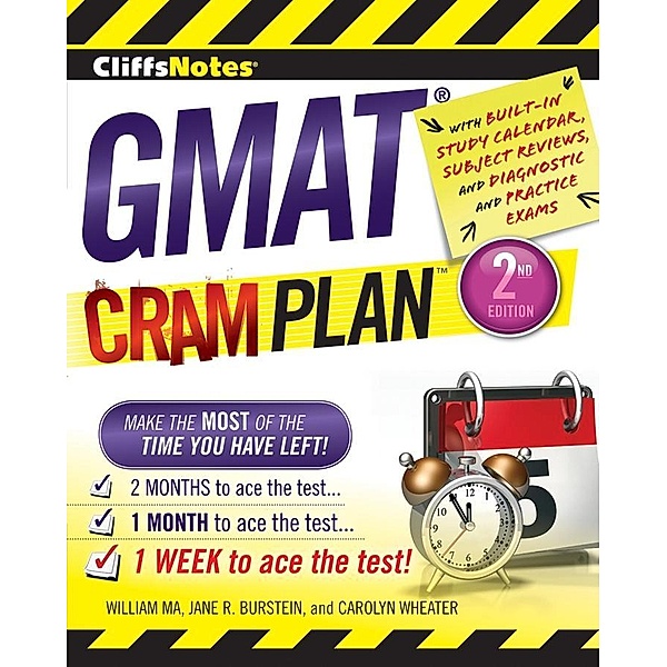 CliffsNotes GMAT Cram Plan, 2nd Edition, Carolyn C. Wheater