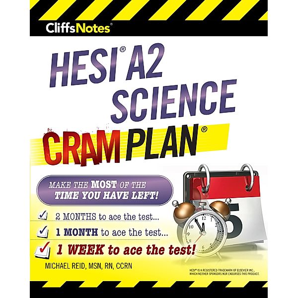 CliffsNotes HESI A2 Science Cram Plan, Michael Reid