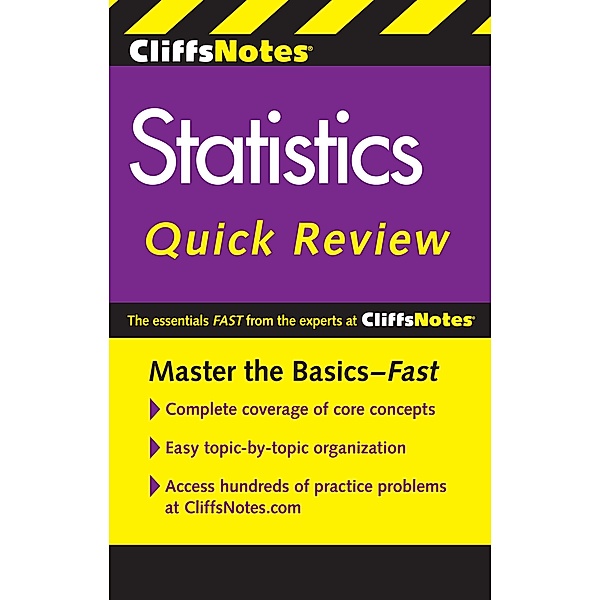 CliffsNotes Statistics Quick Review, 2nd Edition / Cliffs Notes, Scott Adams