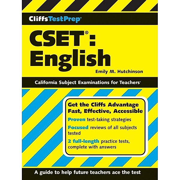 CliffsTestPrep CSET: English, Emily M Hutchinson