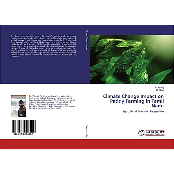 Climate Change Impact on Paddy Farming in Tamil Nadu, P. Sivaraj, H. Philip