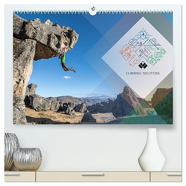 Climbing Solutions - Bergsport weltweit (hochwertiger Premium Wandkalender 2024 DIN A2 quer), Kunstdruck in Hochglanz, Stefan Brunner