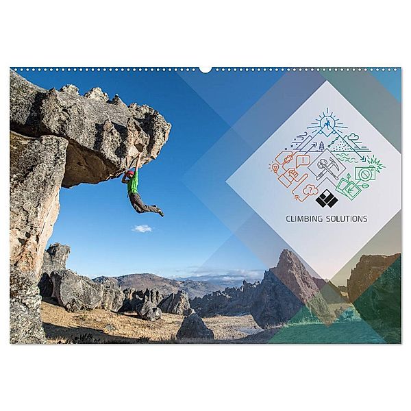 Climbing Solutions - Bergsport weltweit (Wandkalender 2024 DIN A2 quer), CALVENDO Monatskalender, Stefan Brunner