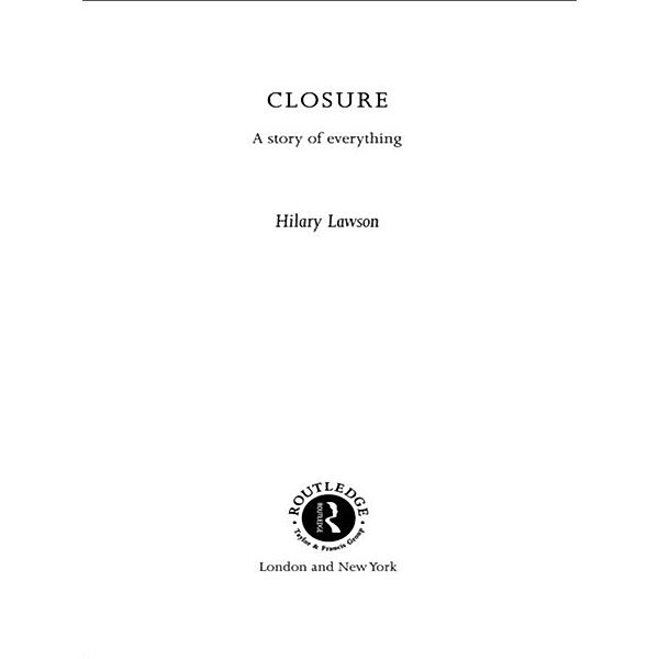 Closure, Hilary Lawson