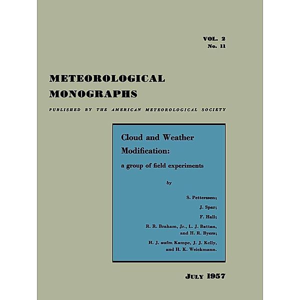 Cloud and Weather Modification / Meteorological Monographs Bd.2