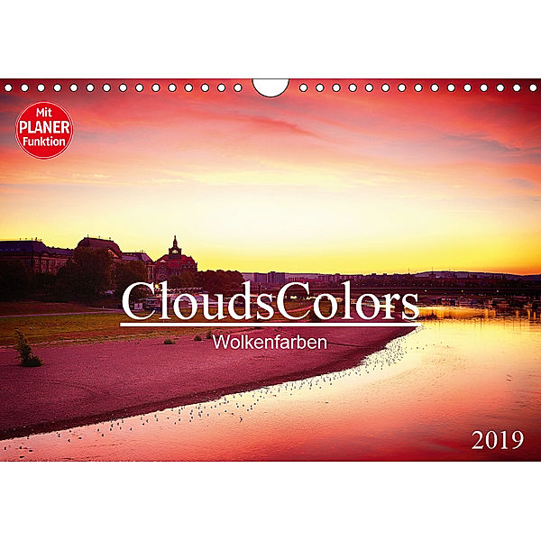 CloudsColors 2019 - Wolkenfarben (Wandkalender 2019 DIN A4 quer), Dirk Meutzner