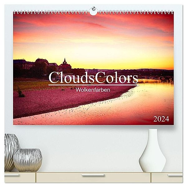 CloudsColors 2024 (hochwertiger Premium Wandkalender 2024 DIN A2 quer), Kunstdruck in Hochglanz, Dirk Meutzner