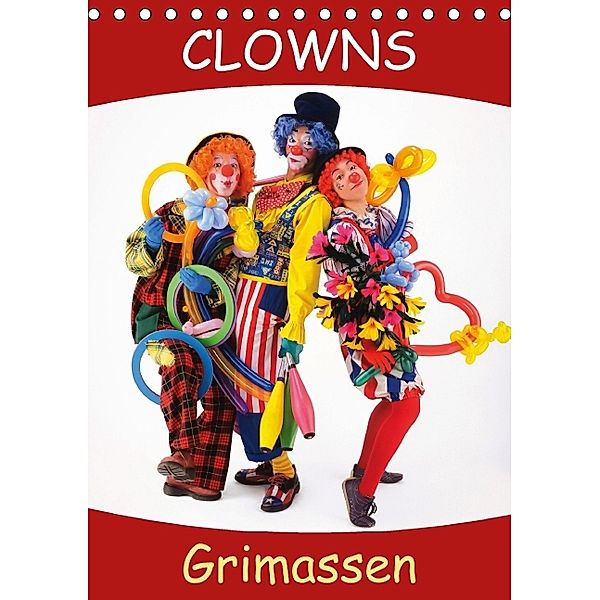 Clowns Grimassen (Tischkalender 2014 DIN A5 hoch), Calvendo