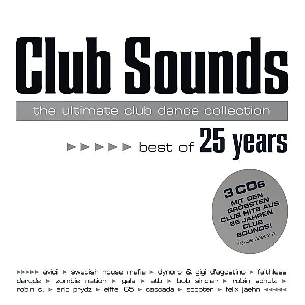 Club Sounds - Best Of 25 Years (3 CDs), Various