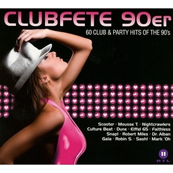 Clubfete 90er - 63 Club & Party Hits Of The 90's, Diverse Interpreten