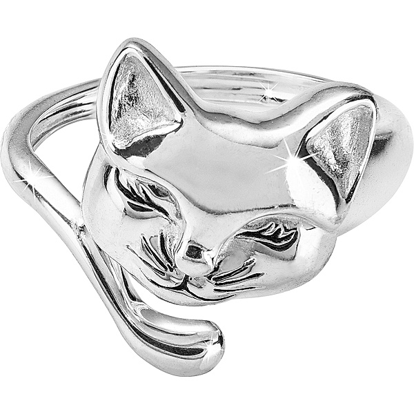 CM Ring Happy Cat 925 Silber
