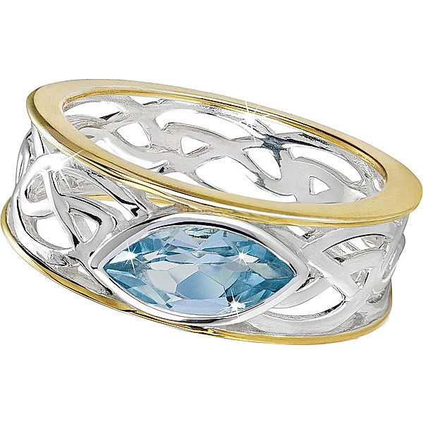 CM Ring „Skye“ bicolor, 925 Silber (Größe: 17)