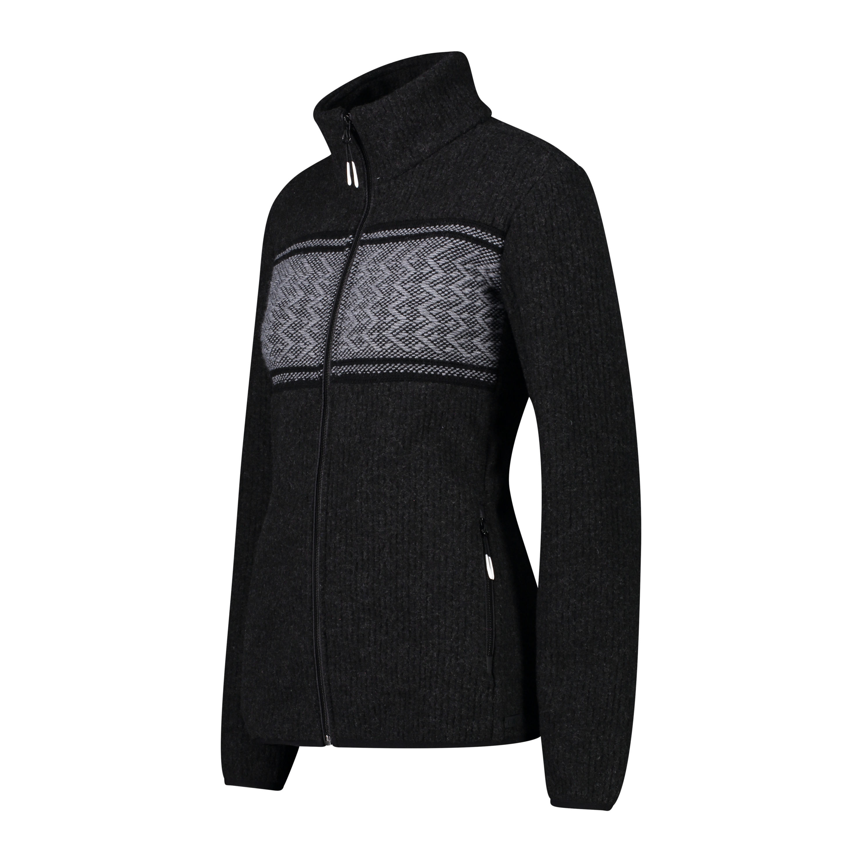 CMP Strickfleecejacke Damen, schwarz melange Größe: 40 | Weltbild.at