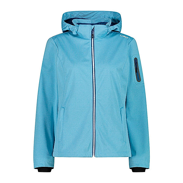 CMP CMP ZIP HOOD Damen Softshelljacke, blau (Grösse: 40)