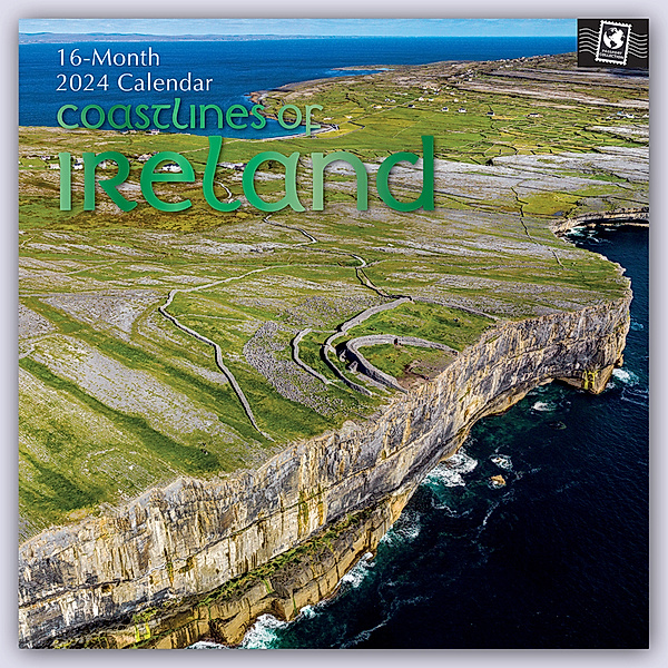 Coastline of Ireland - Irlands Küsten 2024 - 16-Monatskalender, Gifted Stationery Co. Ltd