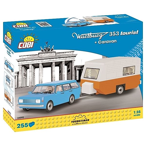 COBI Wartburg 353 Tourist + Caravan