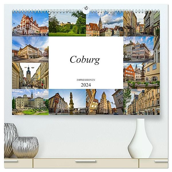 Coburg Impressionen (hochwertiger Premium Wandkalender 2024 DIN A2 quer), Kunstdruck in Hochglanz, Dirk Meutzner
