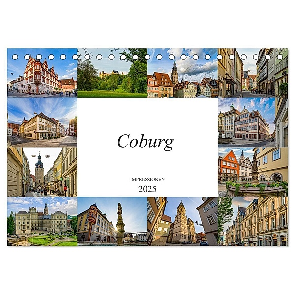 Coburg Impressionen (Tischkalender 2025 DIN A5 quer), CALVENDO Monatskalender, Calvendo, Dirk Meutzner