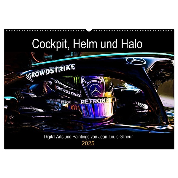 Cockpit, Helm und Halo (Wandkalender 2025 DIN A2 quer), CALVENDO Monatskalender, Calvendo, Jean-Louis Glineur