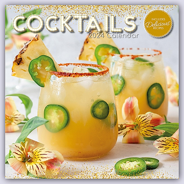 Cocktails 2024 - 16-Monatskalender, The Gifted Stationery Co. Ltd