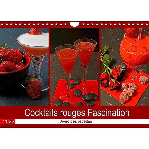 Cocktails rouges Fascination (Calendrier mural 2022 DIN A4 horizontal), Babetts Bildergalerie - Babett Paul
