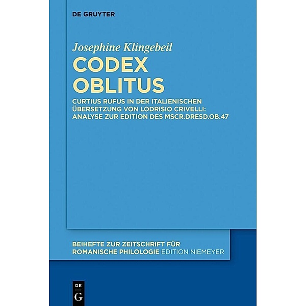 Codex oblitus, Josephine Klingebeil