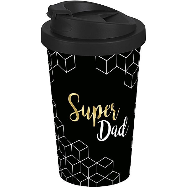 Coffee to go Becher Super Dad Gold, 400ml, PP