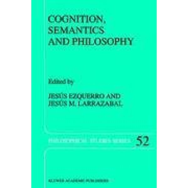Cognition, Semantics and Philosophy
