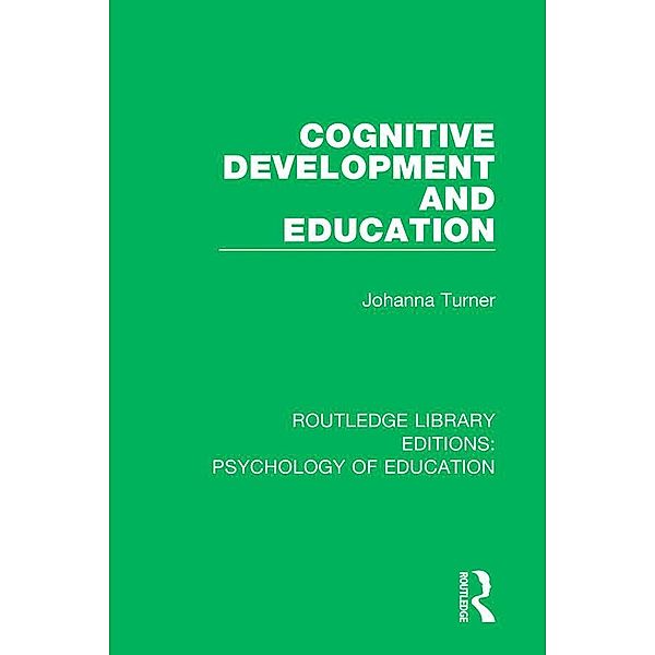 Cognitive Development and Education, Johanna Turner